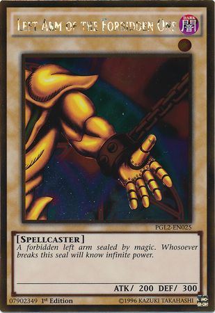 tvni PGL2-EN025 Left Arm of the Forbidden One Gold Rare