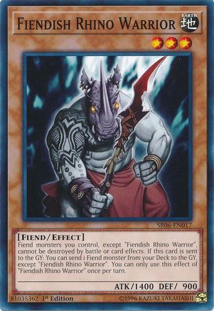 SR06-EN017 Fiendish Rhino Warrior - Common