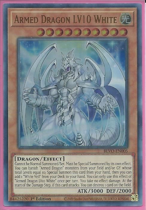 BLVO-EN005 Armed Dragon LV10 White – Ultra Rare |