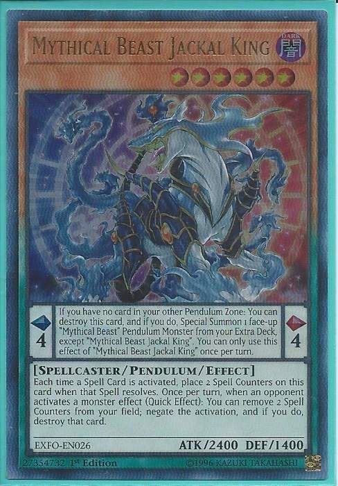 tvni EXFO-EN026 Mythical Beast Jackal King – Ultra Rare