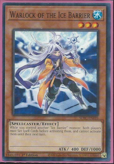 SDFC-EN010 Warlock of the Ice Barrier – Common