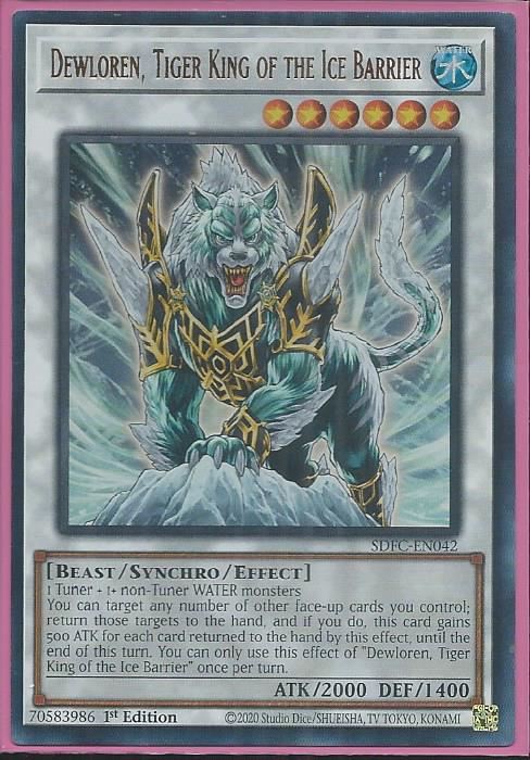 SDFC-EN042 Dewloren, Tiger of the Ice Barrier - Ultra Rare