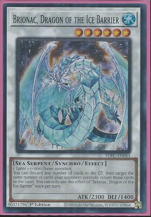 SDFC-EN043 Brionac, Dragon of the Ice Barrier – Super Rare |