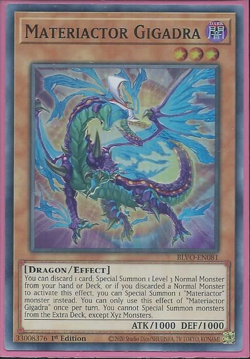 BLVO-EN081 Materiactor Gigadra – Super Rare