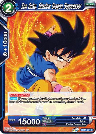 BT11-051 C - Son Goku, Shadow Dragon Suppressor - Common