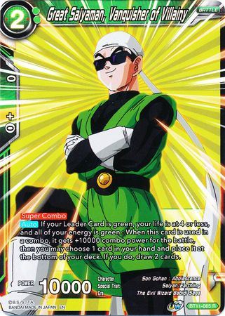 BT11-065 R - Great Saiyaman, Vanquisher of Villainy - Rare