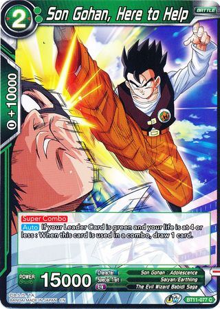 BT11-077 C - Son Gohan, Here to Help - Common
