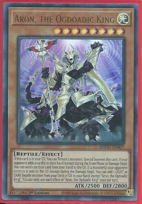 ANGU-EN007 Aron, the Ogdoadic King – Ultra Rare