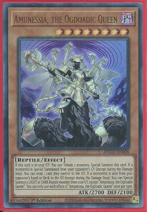 ANGU-EN008 Amunessia, the Ogdoadic Queen – Ultra Rare