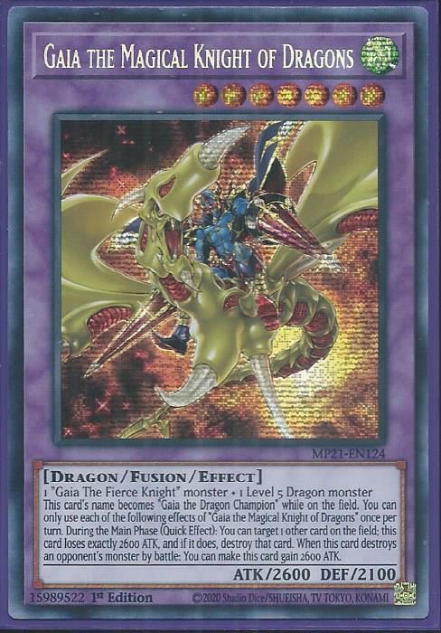 MP21-EN124 Gaia the Magical Knight of Dragons – Prismatic Secret Rare|