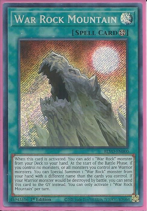 2tvni BLVO-EN000 War Rock Mountain – Secret Rare