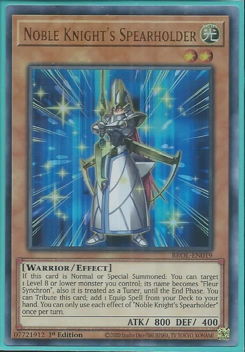 BROL-EN019 Noble Knight’s Spearholder – Ultra Rare