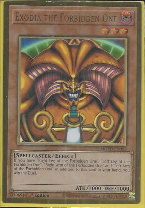 MGED-EN005 Exodia the Forbidden One – Premium Gold Rare |
