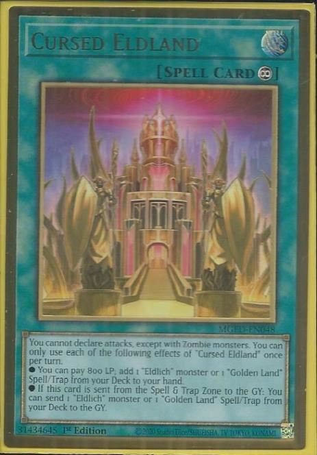 MGED-EN048 Cursed Eldland – Premium Gold Rare