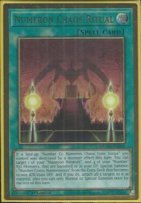 MGED-EN050 Numeron Chaos Ritual – Premium Gold Rare