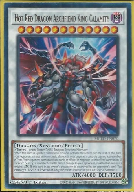 MGED-EN070 Hot Red Dragon Archfiend King Calamity – Rare