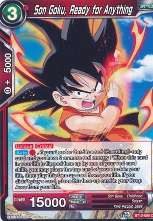 BT12-006 - Son Goku, Ready for Anything - BT12-006 - Common