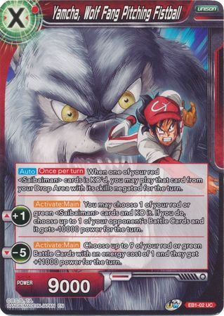 EB1-02 - Yamcha, Wolf Fang Pitching Fistball - Uncommon