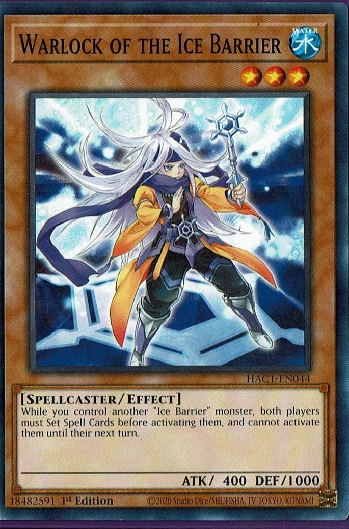 HAC1-EN044 Warlock of the Ice Barrier – Common