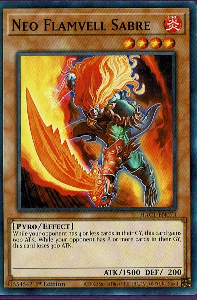 HAC1-EN073D Neo Flamvell Sabre – Duel Terminal Common