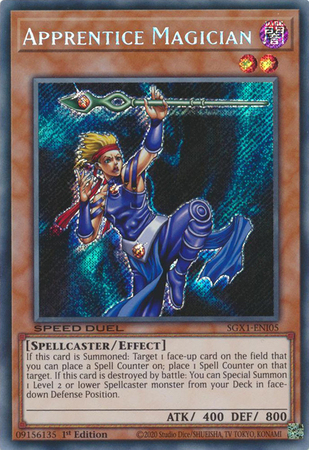 SGX1-ENI05 - Apprentice Magician - Secret Rare (Near mint)