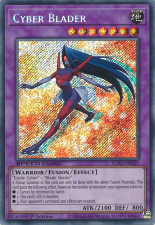 SGX1-ENE21 - Cyber Blader - Secret Rare (Near mint)