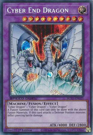 SGX1-ENG21 - Cyber End Dragon - Secret Rare (Near mint)