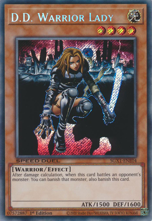 SGX1-ENE04 - D.D. Warrior Lady - Secret Rare (Near mint)