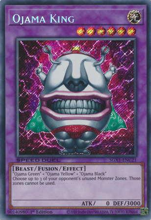 SGX1-ENC21 - Ojama King - Secret Rare (Near mint)