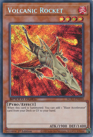 SGX1-ENH10 - Volcanic Rocket - Secret Rare (Near mint)