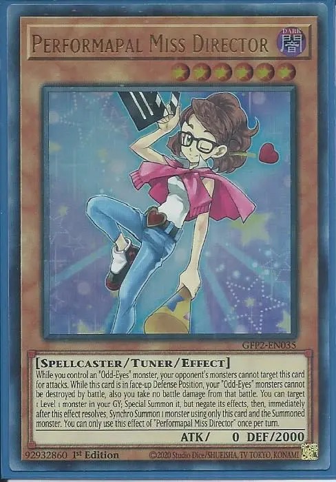 GFP2-EN035 Performapal Miss Director – Ultra Rare