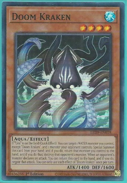 LED9-EN018 - Doom Kraken - Super Rare