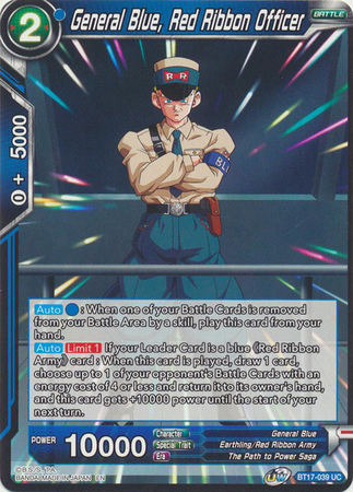 BT17-039 - General Blue, Red Ribbon Officer - Uncommon