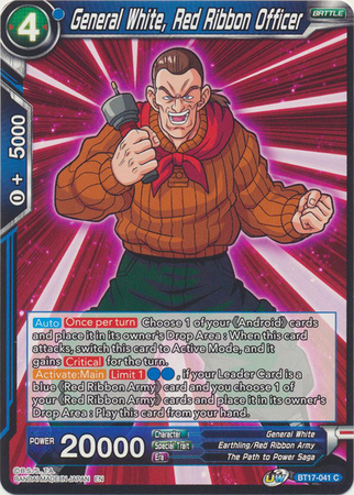 BT17-041 - General White, Red Ribbon Officer - Common
