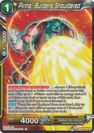 BT17-104 - Pirina, Burdens Shouldered - Common