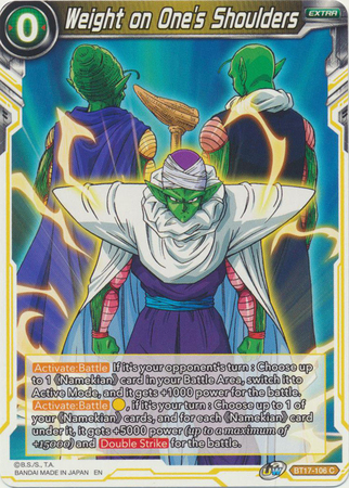 BT17-106 - Weight on One's Shoulders - Common