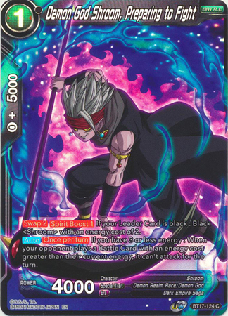 BT17-124 - Demon God Shroom, Preparing to Fight - Common Foil