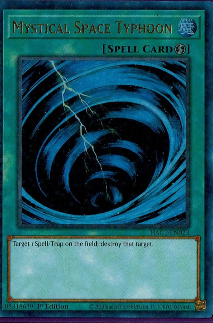 thientran HAC1-EN023 Mystical Space Typhoon – Duel Terminal Ultra Parallel Rare