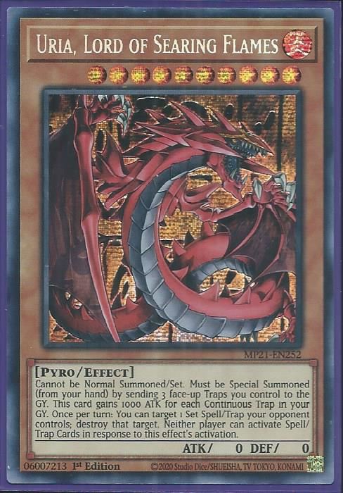 thientran MP21-EN252 Uria, Lord of Searing Flames – Prismatic Secret Rare