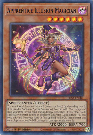LDS3-EN087B - Apprentice Illusion Magician (Blue) - Ultra Rare |