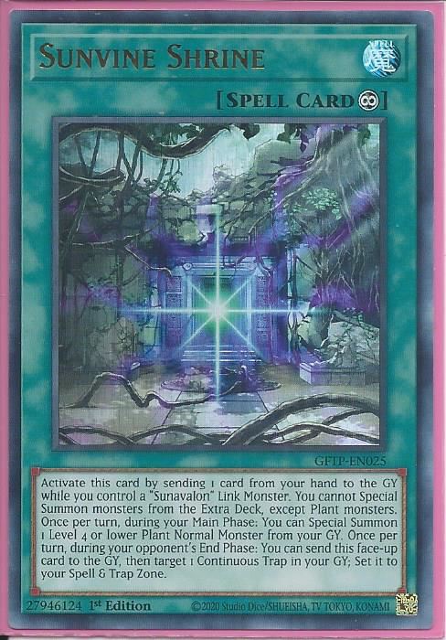 kabu GFTP-EN025 Sunvine Shrine – Ultra Rare