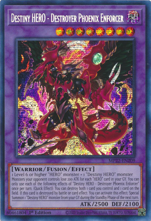 MP22-EN209 - Destiny HERO - Destroyer Phoenix Enforcer - Prismatic Secret Rare |
