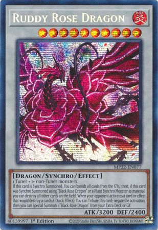 MP22-EN077 - Ruddy Rose Dragon - Prismatic Secret Rare |