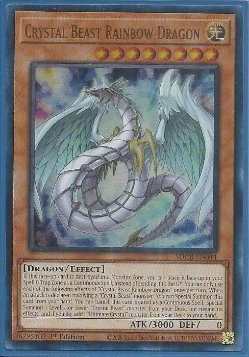 SDCB-EN044 Crystal Beast Rainbow Dragon – Ultra Rare