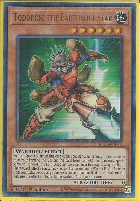 BLCR-EN035 Todoroki the Earthbolt Star – Ultra Rare