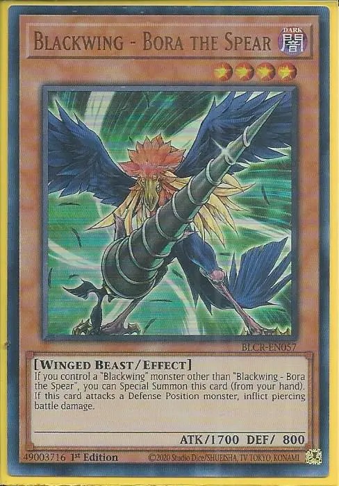 BLCR-EN057 Blackwing – Bora the Spear – Ultra Rare