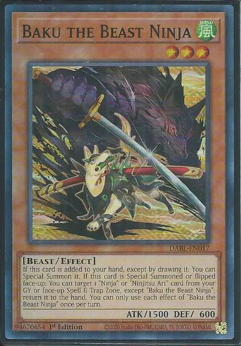 DABL-EN017 Baku the Beast Ninja – Super Rare