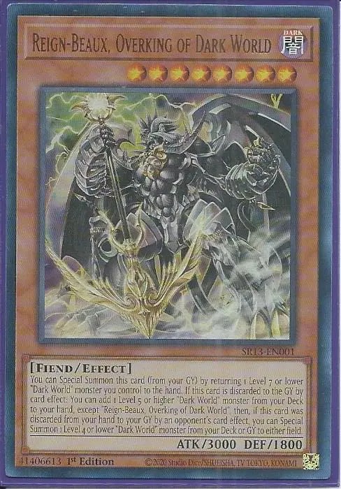 SR13-EN001 Reign-Beaux, Overking of Dark World – Ultra Rare