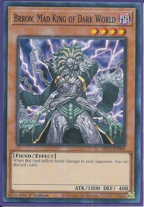 SR13-EN009 Brron, Mad King of Dark World – Common