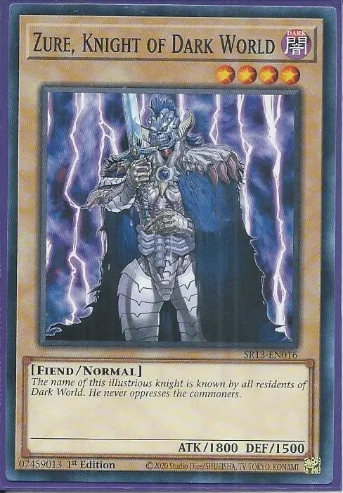 SR13-EN016 Zure, Knight of Dark World – Common